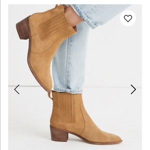 NEW Madewell Ramsey Chelsea Boot Suede